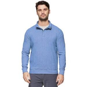 NEW FLAGS & ANTHEM men's hero stretch knit top in blue